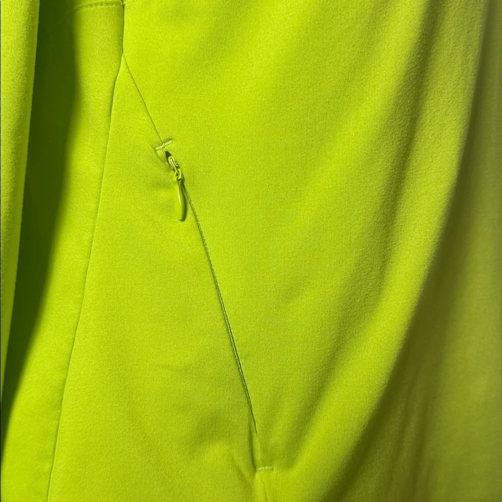 Athleta Safety Yellow Quarter-Zip Pullover Size Small - Picture 3 of 9